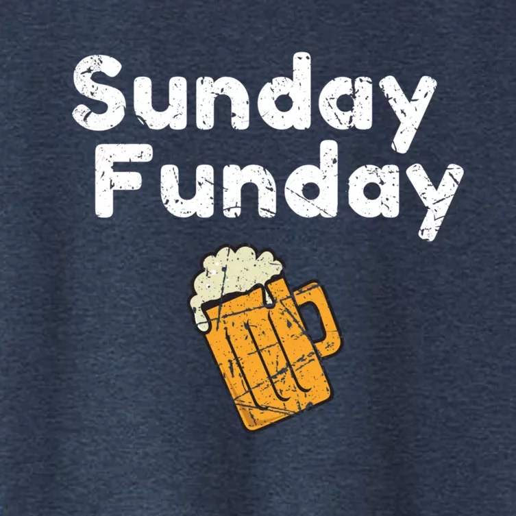 Game Day Funny Sunday Sports Funday Drinking Football Women's Crop Top Tee