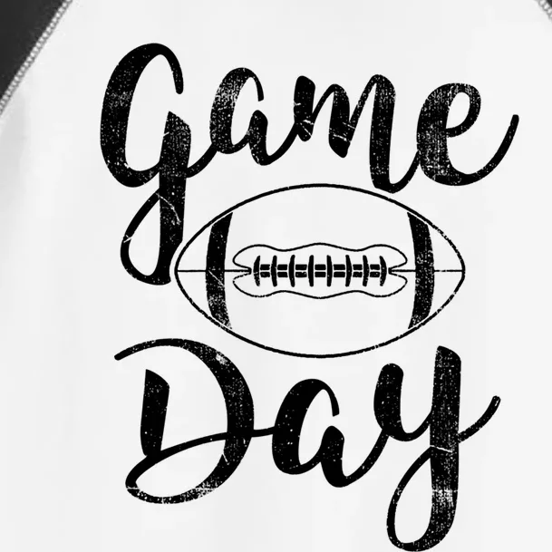 Game Day Football Cute Football Top Meaningful Gift Toddler Fine Jersey T-Shirt