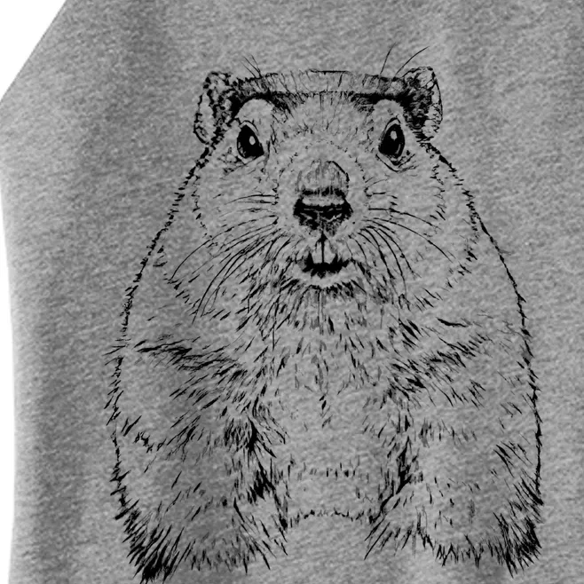 Groundhog Day Funny February Animal Forecasting Gift Women’s Perfect Tri Rocker Tank