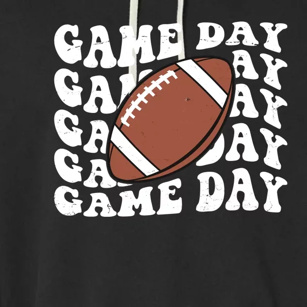 Game Day Football Fan Garment-Dyed Fleece Hoodie