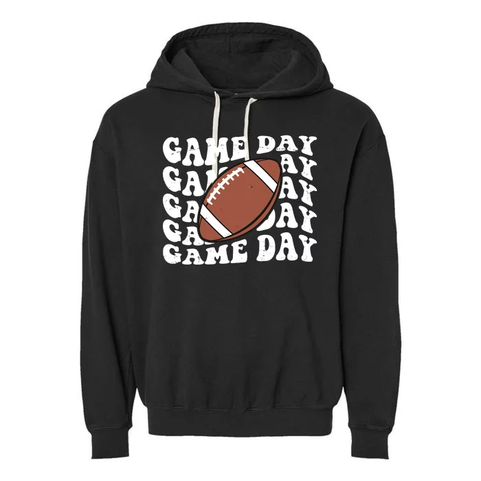 Game Day Football Fan Garment-Dyed Fleece Hoodie