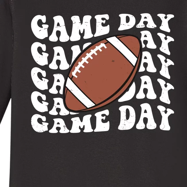 Game Day Football Fan Baby Long Sleeve Bodysuit