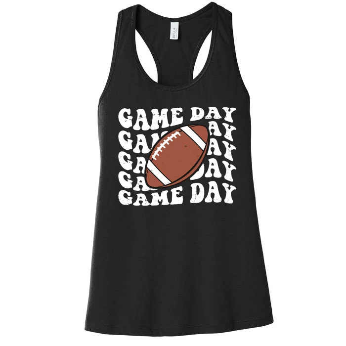 Game Day Football Fan Women's Racerback Tank