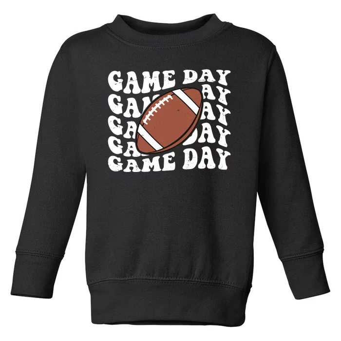 Game Day Football Fan Toddler Sweatshirt