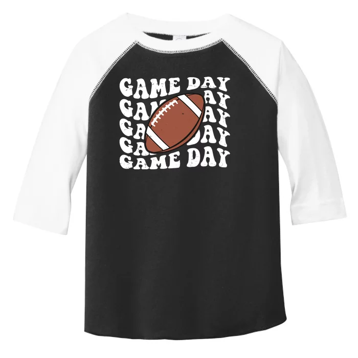 Game Day Football Fan Toddler Fine Jersey T-Shirt