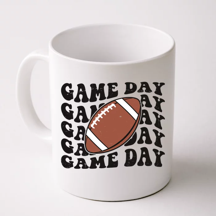 Game Day Football Fan Front & Back Coffee Mug