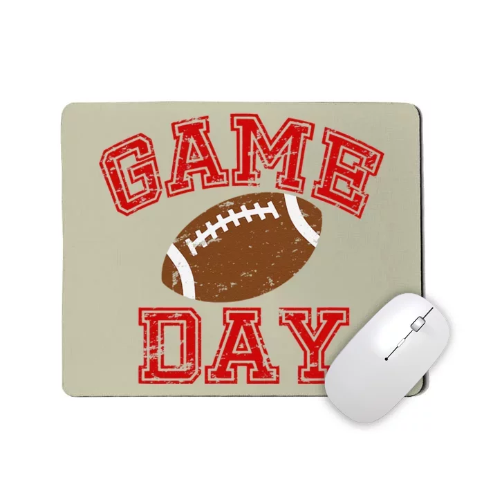 Game Day Football MOM AUNT SISTER BROTHER Mousepad