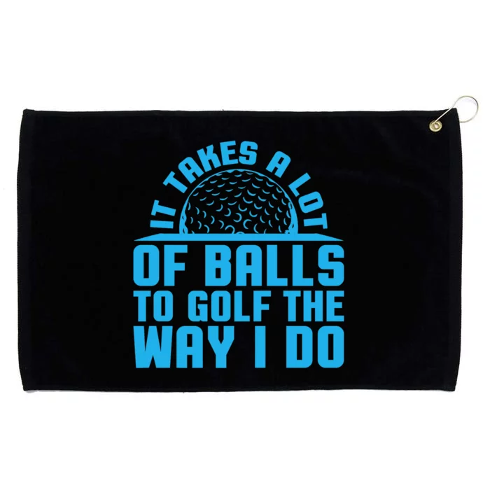 Golf Dad Golf Gifts Golf Funny Golfing Funny Golf Dad Premium Grommeted Golf Towel