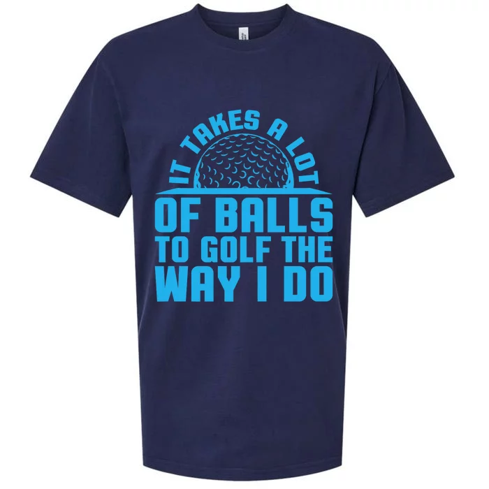 Golf Dad Golf Gifts Golf Funny Golfing Funny Golf Dad Premium Sueded Cloud Jersey T-Shirt