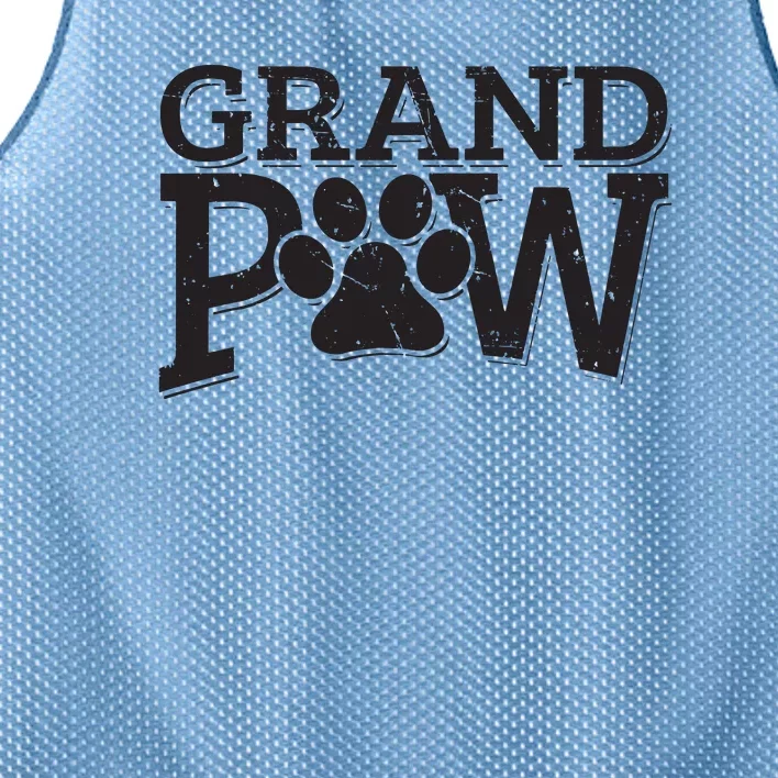 Grandpaw Dog Grandpa Shirts Grand Paw Gifts Men Dad Father Mesh Reversible Basketball Jersey Tank