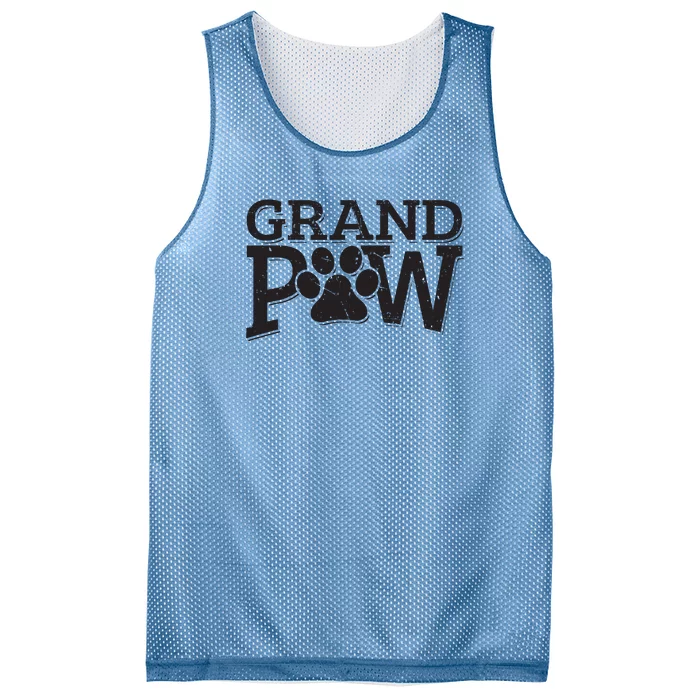 Grandpaw Dog Grandpa Shirts Grand Paw Gifts Men Dad Father Mesh Reversible Basketball Jersey Tank