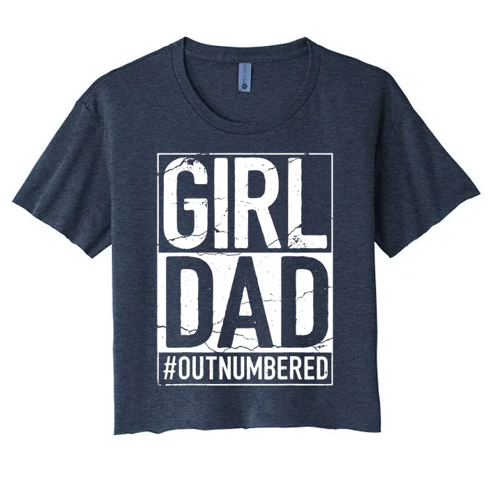 Girl Dad Women's Crop Top Tee