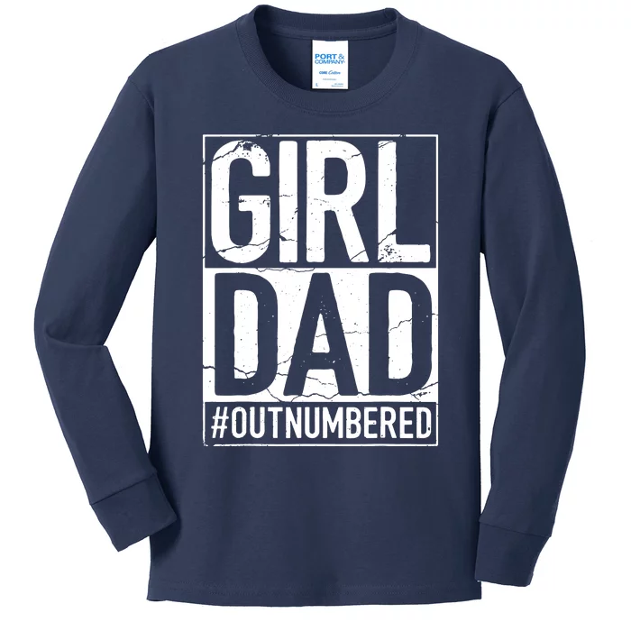 Girl Dad Kids Long Sleeve Shirt