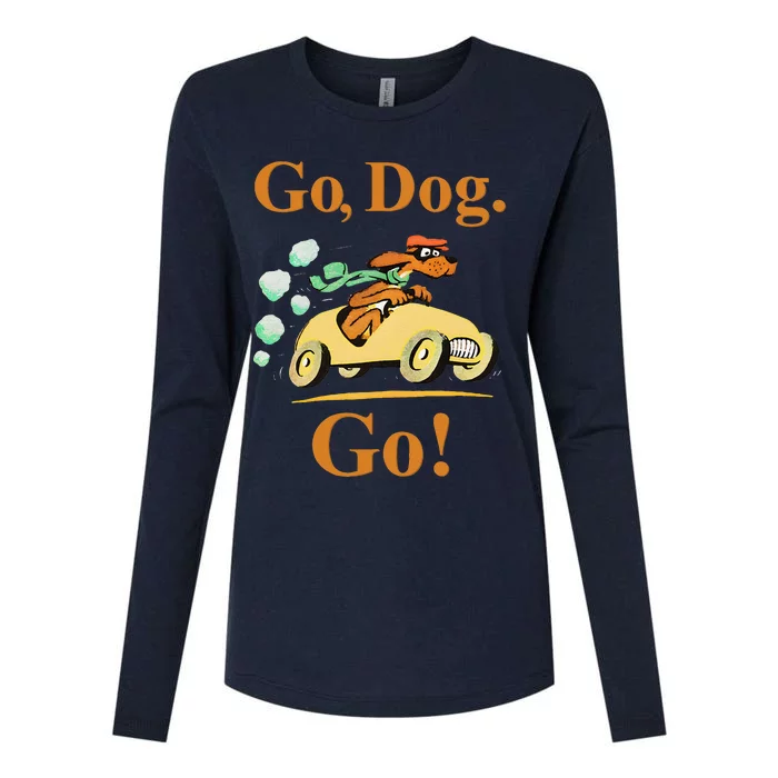 Go Dog Go Essential Womens Cotton Relaxed Long Sleeve T-Shirt