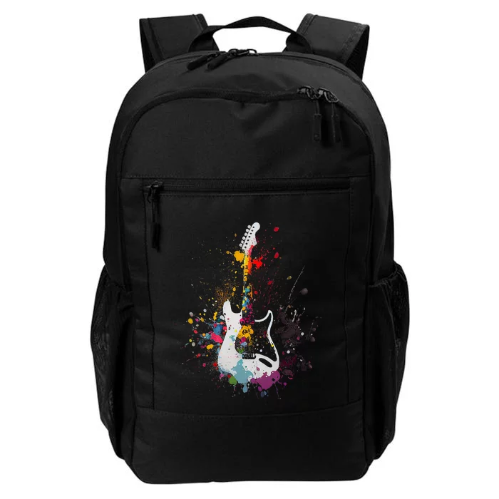 Guitar Design Guitar Gift For Guitarist Daily Commute Backpack