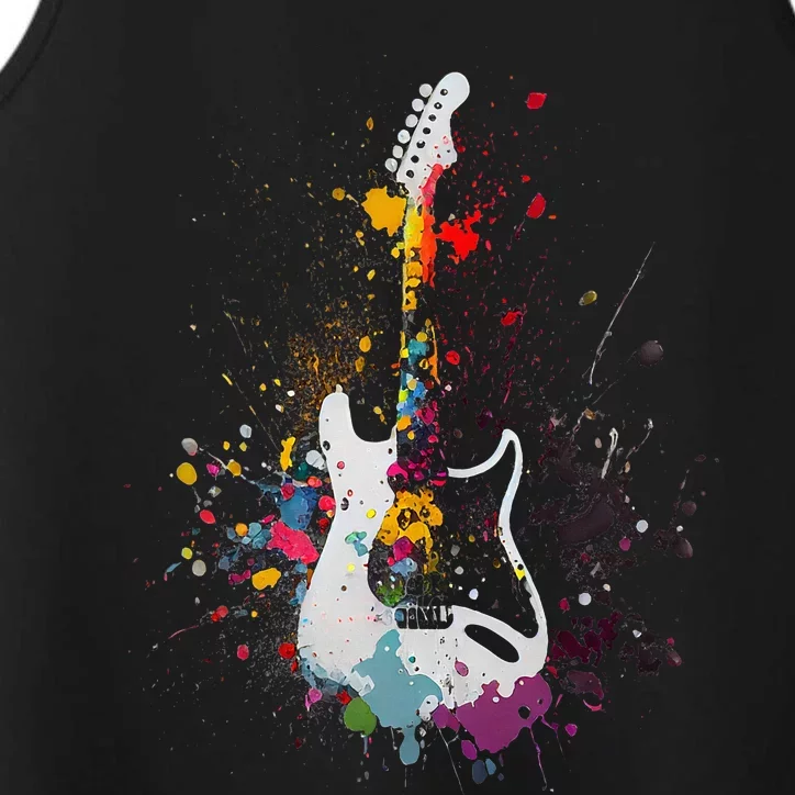 Guitar Design Guitar Gift For Guitarist Performance Tank