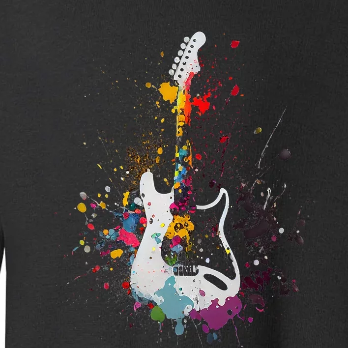 Guitar Design Guitar Gift For Guitarist Toddler Sweatshirt