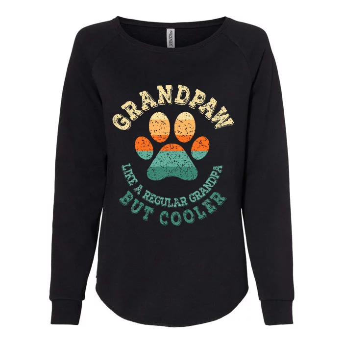 Grandpaw Dog Grandpa Grandfather Grand Paw Womens California Wash Sweatshirt