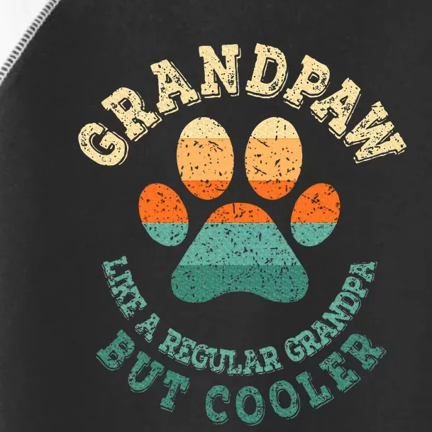 Grandpaw Dog Grandpa Grandfather Grand Paw Toddler Fine Jersey T-Shirt