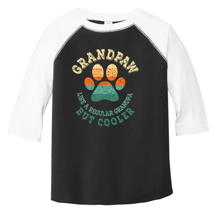 Grandpaw Dog Grandpa Grandfather Grand Paw Toddler Fine Jersey T-Shirt