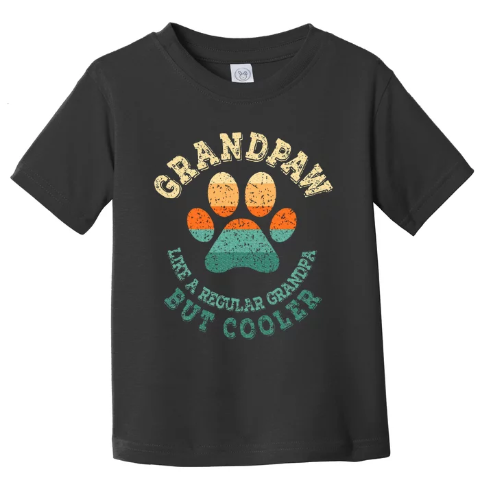 Grandpaw Dog Grandpa Grandfather Grand Paw Toddler T-Shirt