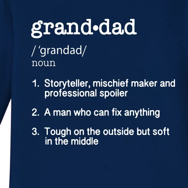 Granddad Definition Baby Long Sleeve Bodysuit