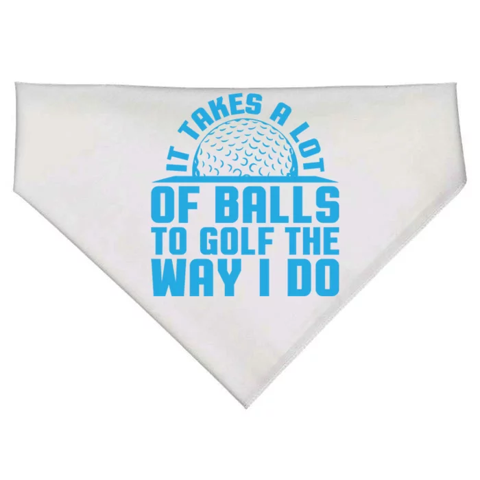 Golf Dad Golf Funny Gift Golf Funny Golfing Funny Golf Dad Gift USA-Made Doggie Bandana