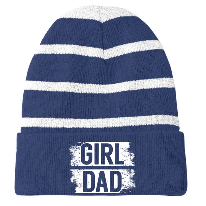 GIRL DAD Striped Beanie with Solid Band