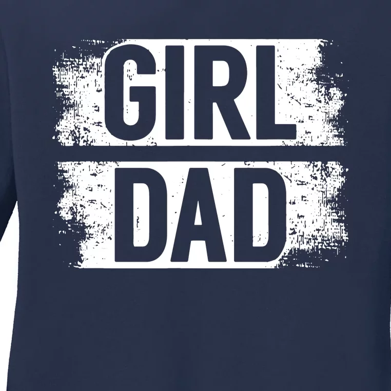 GIRL DAD Ladies Long Sleeve Shirt