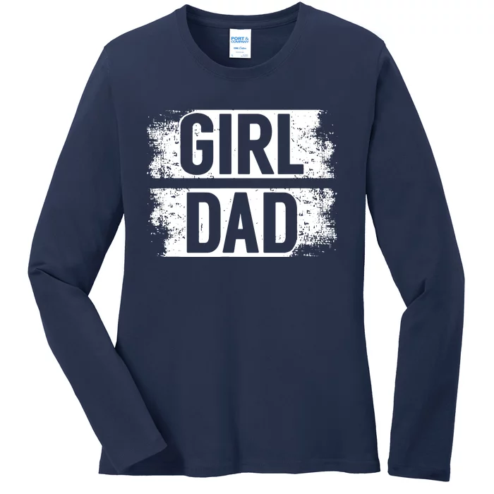 GIRL DAD Ladies Long Sleeve Shirt