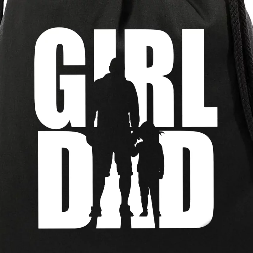 Girl Dad Drawstring Bag