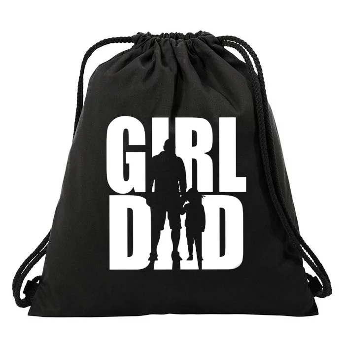 Girl Dad Drawstring Bag