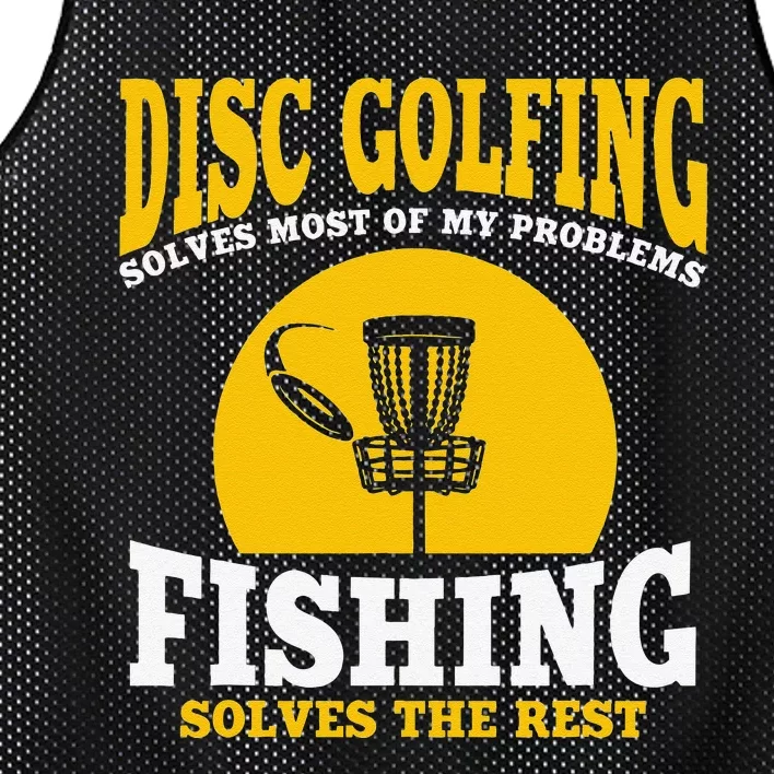 Great Disc Golf And Fishing Gift Mesh Reversible Basketball Jersey Tank