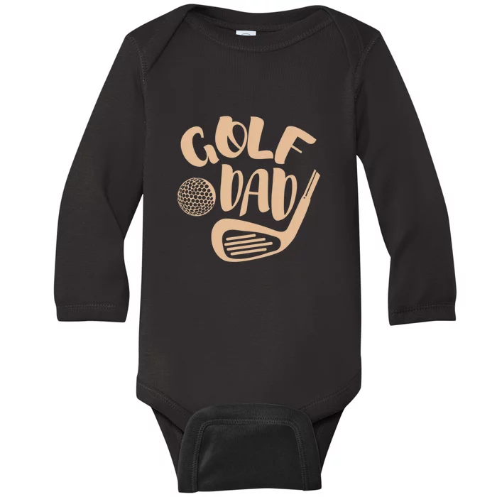 Golf Dad Gift For Father's Day Baby Long Sleeve Bodysuit