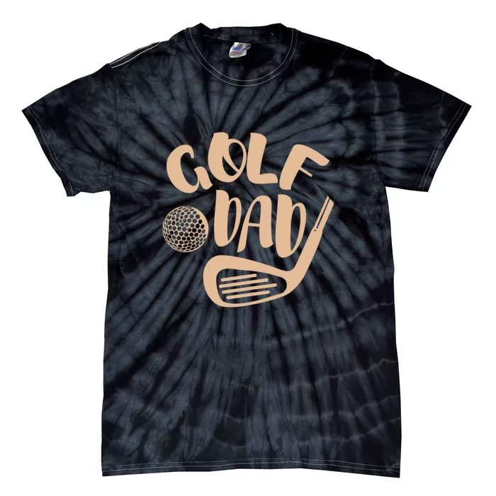 Golf Dad Gift For Father's Day Tie-Dye T-Shirt