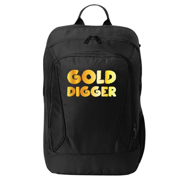 Gold Digger Geologist Pun Geology Geek Funny Costume City Backpack