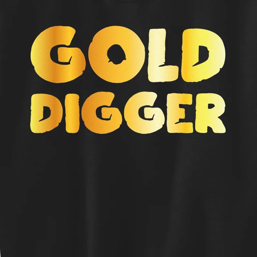 Gold Digger Geologist Pun Geology Geek Funny Costume Kids Sweatshirt