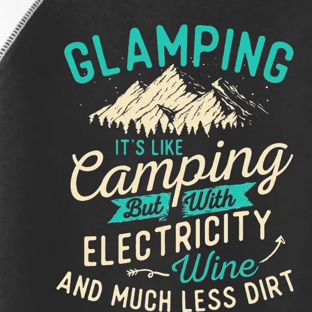 Glamping Definition Glamper Glamorous Camping Camper Toddler Fine Jersey T-Shirt