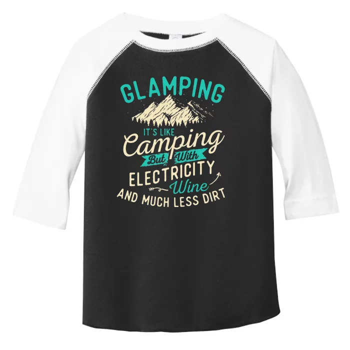 Glamping Definition Glamper Glamorous Camping Camper Toddler Fine Jersey T-Shirt