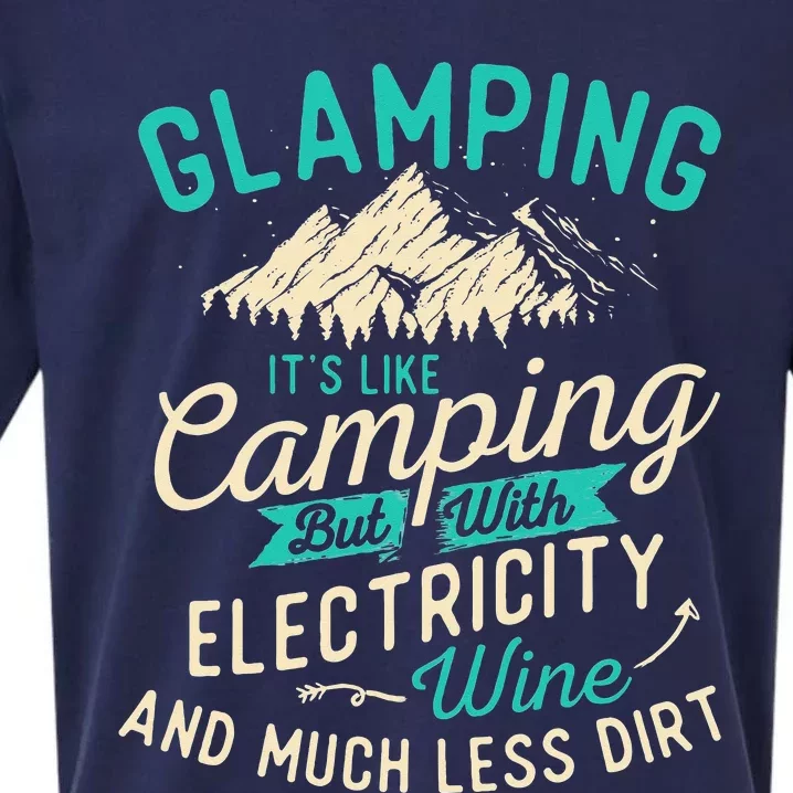 Glamping Definition Glamper Glamorous Camping Camper Sueded Cloud Jersey T-Shirt