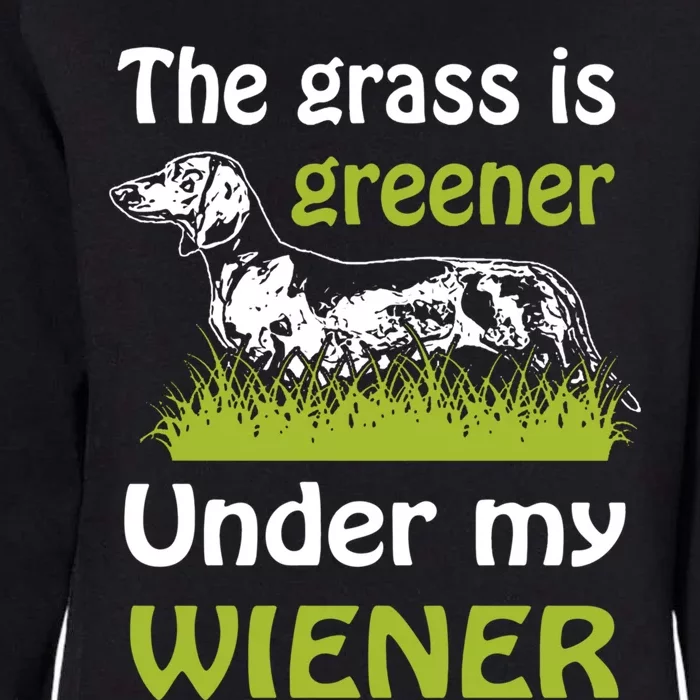 Greener Dachshund Gift Womens California Wash Sweatshirt