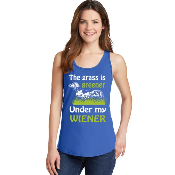 Greener Dachshund Gift Ladies Essential Tank