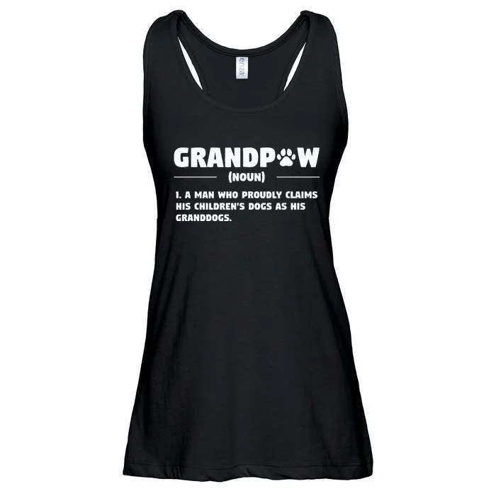 Grandpaw Dog Gifts Grandpa Animal Dogs Grandfather Pet lover Ladies Essential Flowy Tank