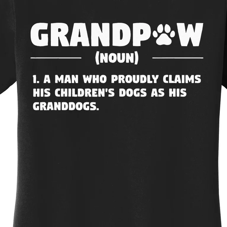 Grandpaw Dog Gifts Grandpa Animal Dogs Grandfather Pet lover Women's T-Shirt