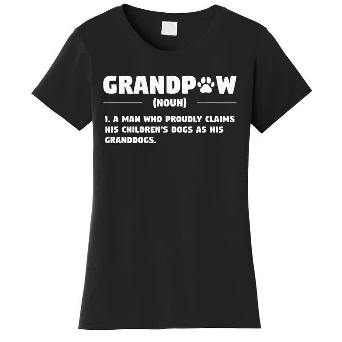 Grandpaw Dog Gifts Grandpa Animal Dogs Grandfather Pet lover Women's T-Shirt