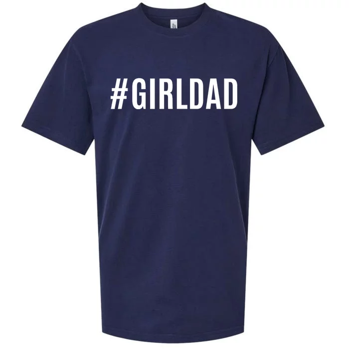 Girl Dad Gift For Fathers Day Sueded Cloud Jersey T-Shirt