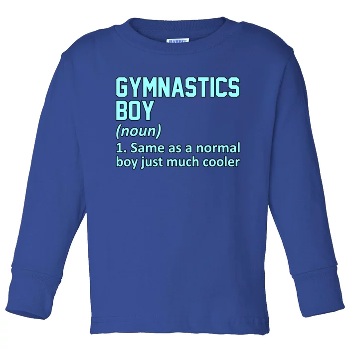 Gymnastics Definition Gymnast Gymnastic Lover Graphic Cute Gift Toddler Long Sleeve Shirt