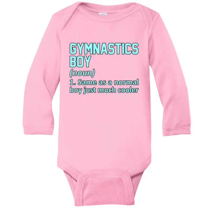 Gymnastics Definition Gymnast Gymnastic Lover Graphic Cute Gift Baby Long Sleeve Bodysuit