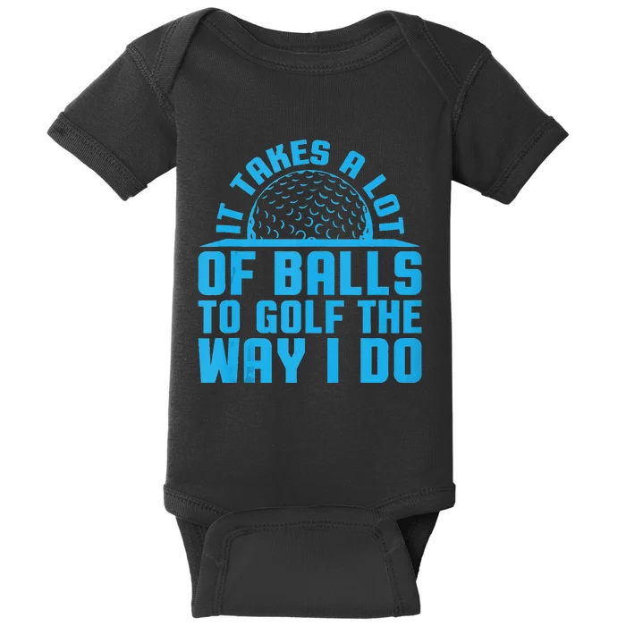 Golf Dad Golf Gifts Men Golf Funny Golfing Baby Bodysuit