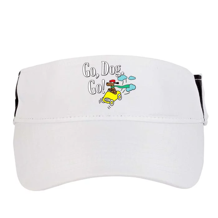 Go Dog Go Essential Funny Design Dog Lover Adult Drive Performance Visor